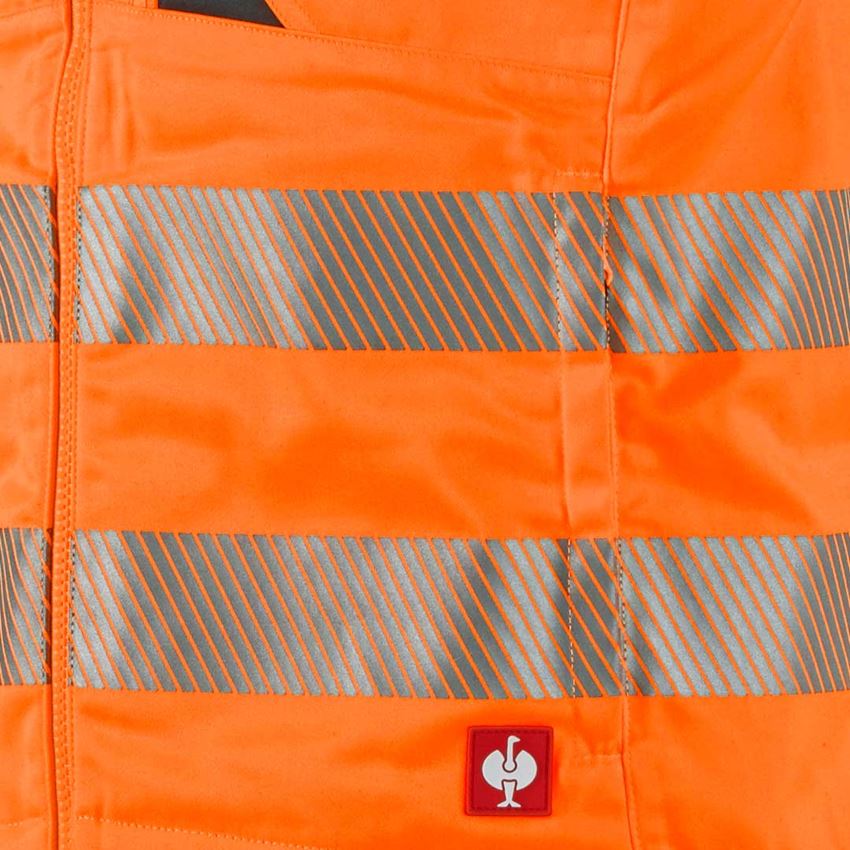 Pracovní vesty: Výstražná vesta e.s.motion + výstražná oranžová/antracit 2