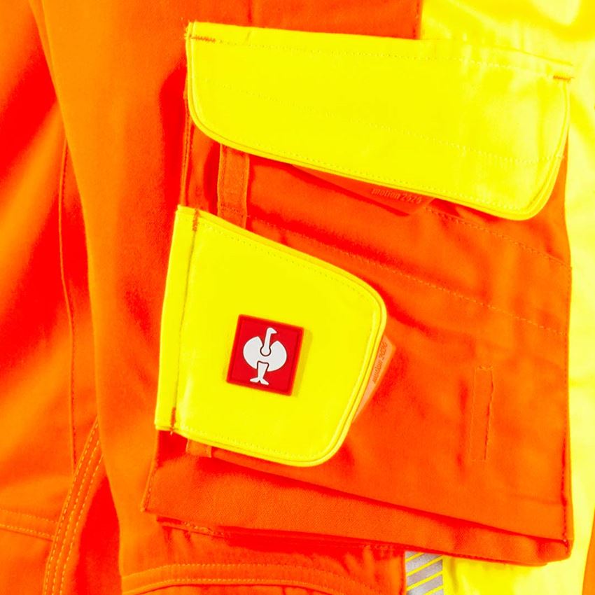 Pracovní kalhoty: Výstražné kalhoty do pasu e.s.motion 2020 Zimní + výstražná oranžová/výstražná žlutá 2