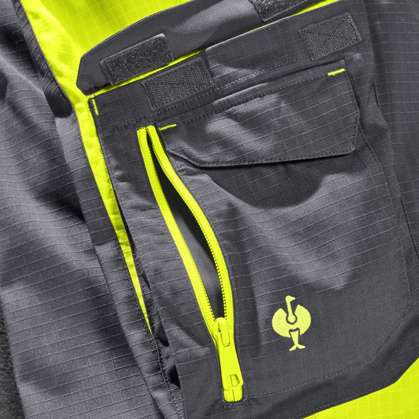 Pracovní kalhoty: Výstražné kalhoty do pasu e.s.concrete + antracit/výstražná žlutá 2