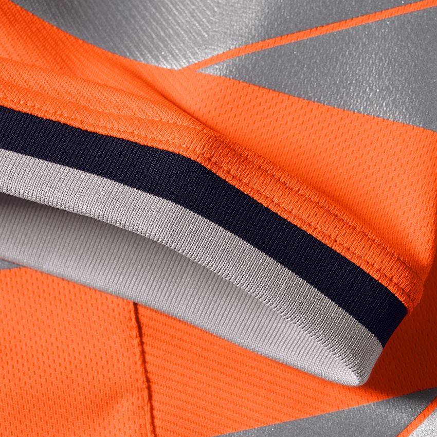 Oděvy: Výstražné funkční tričko e.s.ambition + výstražná oranžová/tmavomodrá 2