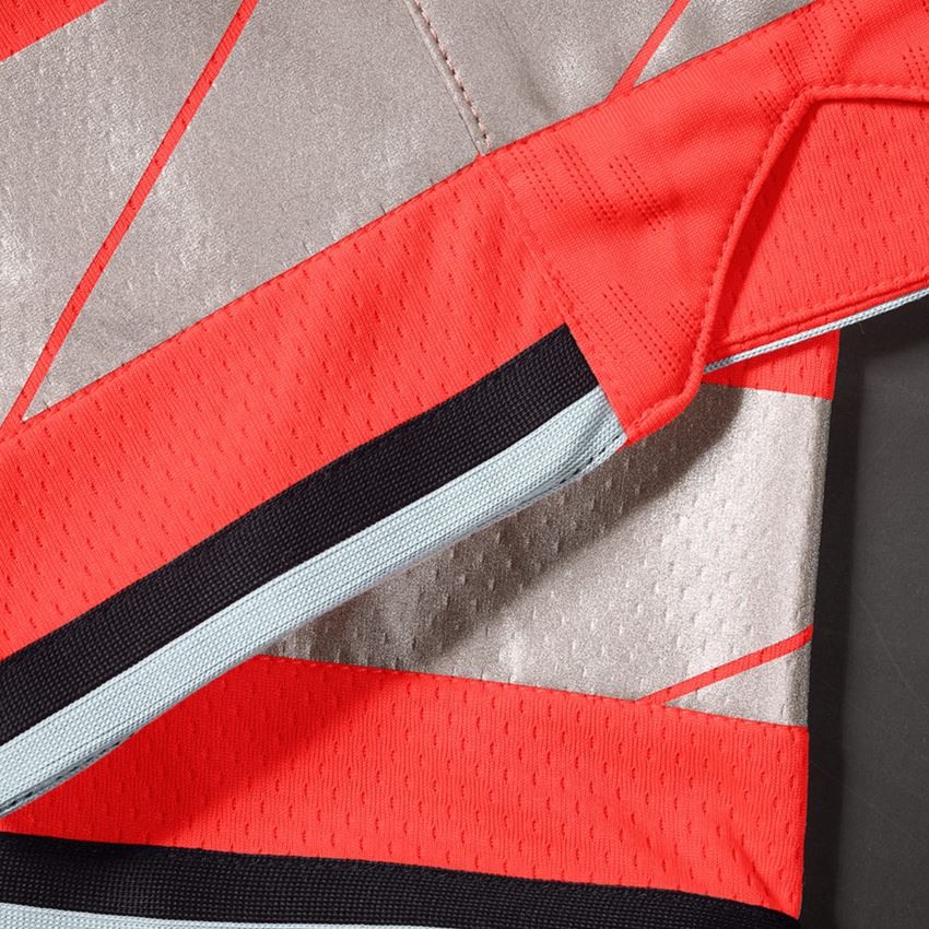Oděvy: Výstražné funkční šortky e.s.ambition + výstražná červená/černá 2