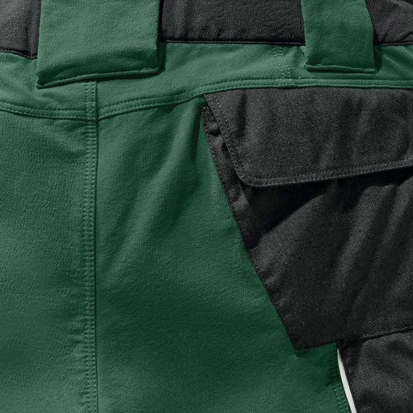 Pracovní kalhoty: Funkční short e.s.dynashield + zelená/černá 2