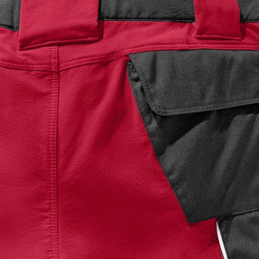 Pracovní kalhoty: Funkční short e.s.dynashield + ohnivě červená/černá 2