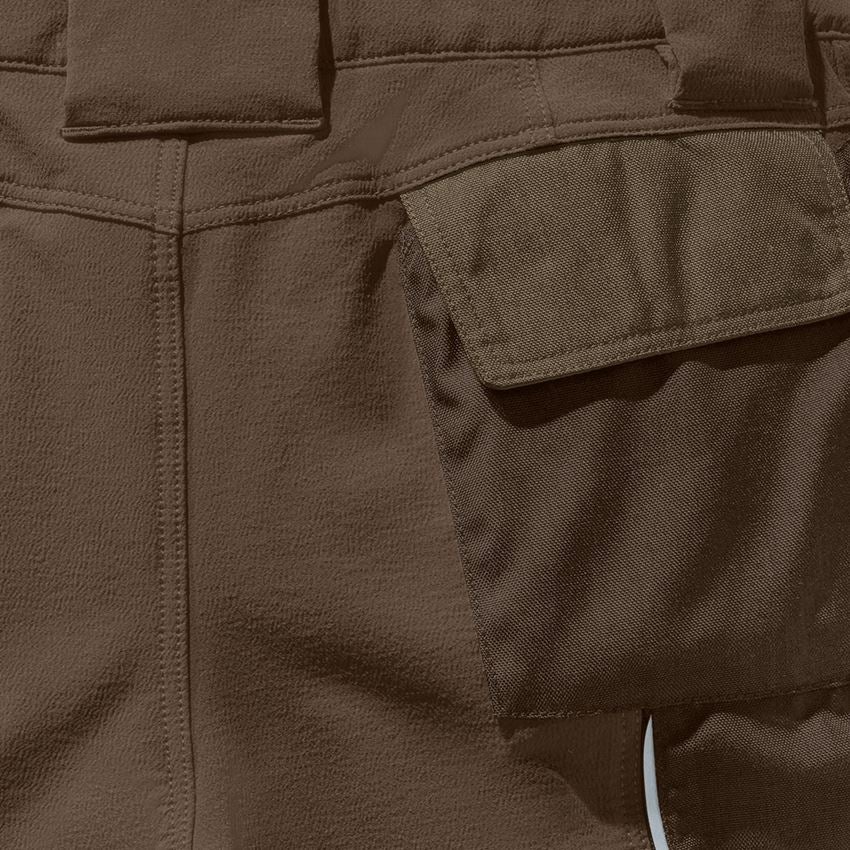 Pracovní kalhoty: Funkční short e.s.dynashield, dámské + lískový oříšek/kaštan 2