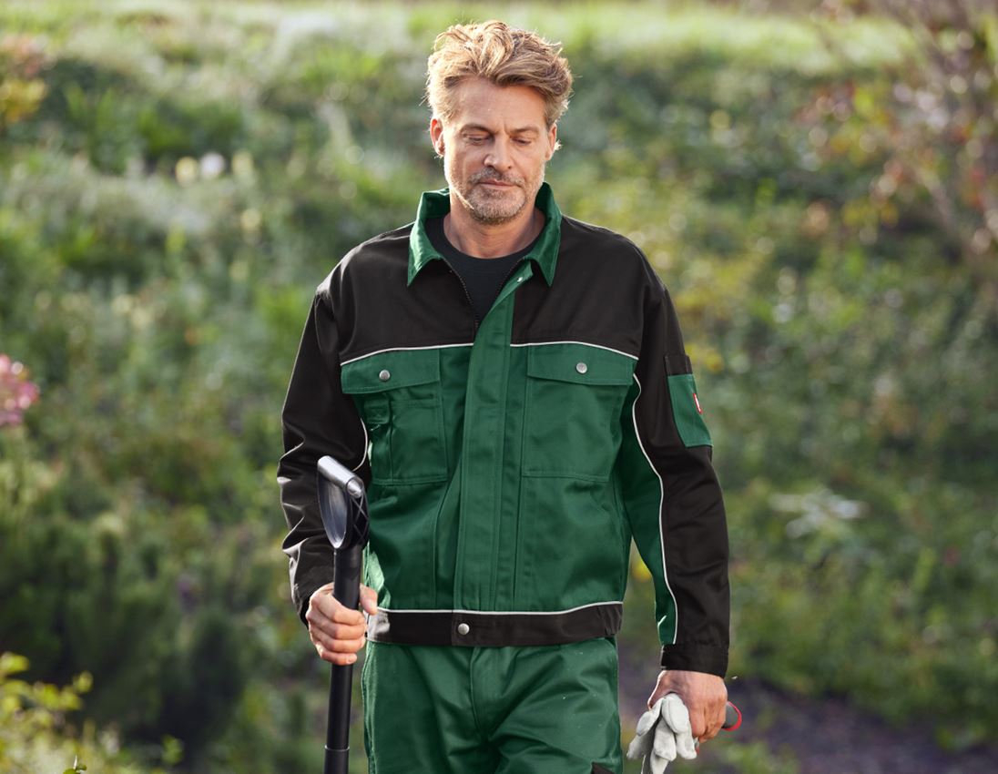 Pracovní bundy: Pracovní bunda e.s.image + zelená/černá