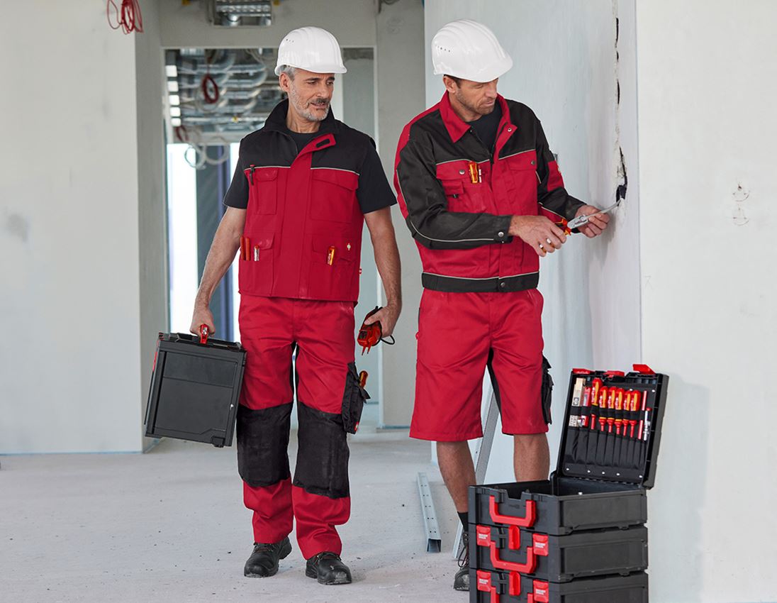 Pracovní bundy: Pracovní bunda e.s.image + červená/černá 7