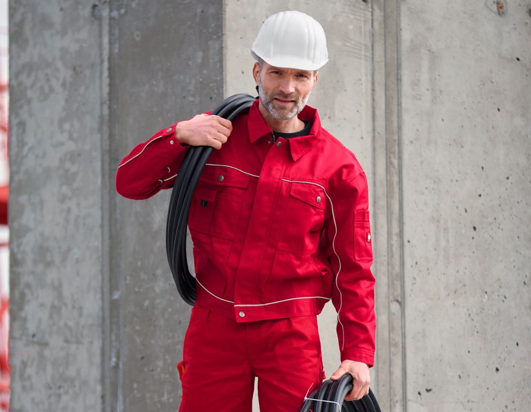 Pracovní bundy: Pracovní bunda e.s.classic + červená