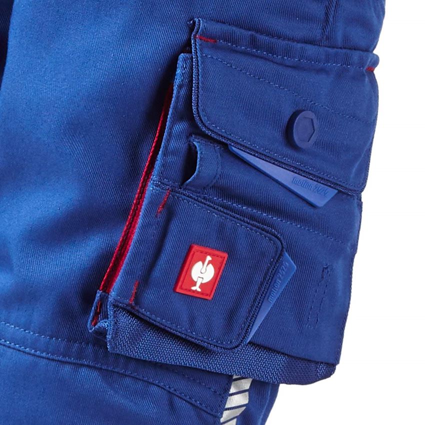 Kalhoty: Kalhoty do pasu e.s.motion 2020, dětské + modrá chrpa/ohnivě červená 2