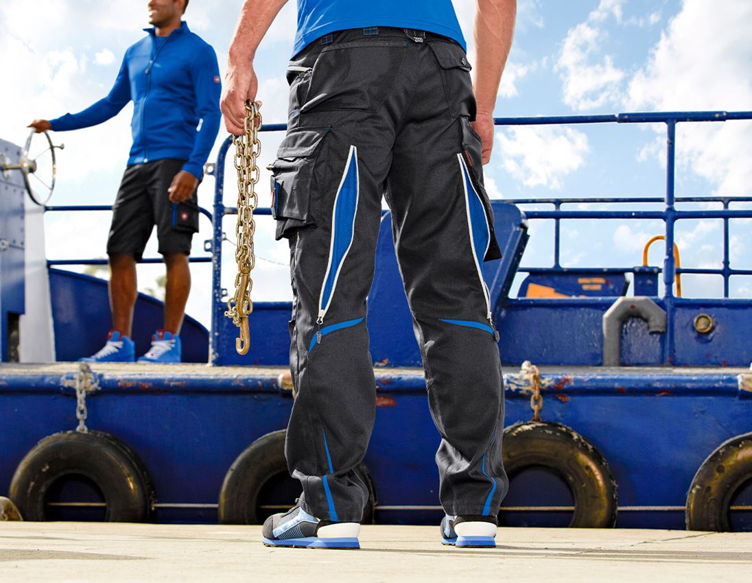 Pracovní kalhoty: Kalhoty e.s.motion 2020 + grafit/enciánově modrá 1