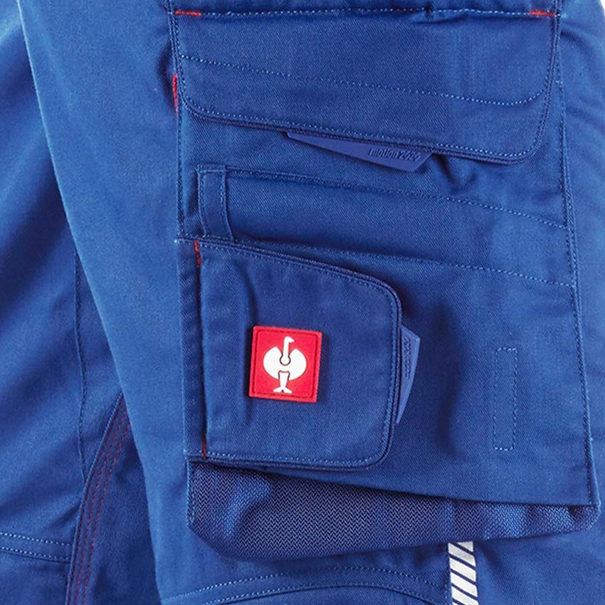 Instalatéři: Kalhoty e.s.motion 2020 + modrá chrpa/ohnivě červená 2