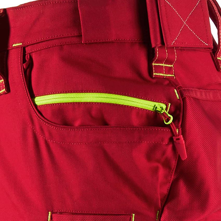 Instalatéři: Kalhoty e.s.motion 2020 + ohnivě červená/výstražná žlutá 2
