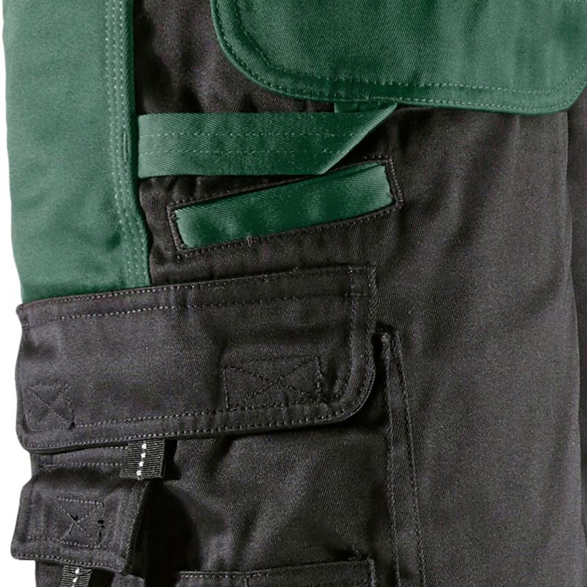 Pracovní kalhoty: Kalhoty do pasu e.s.image + zelená/černá 2