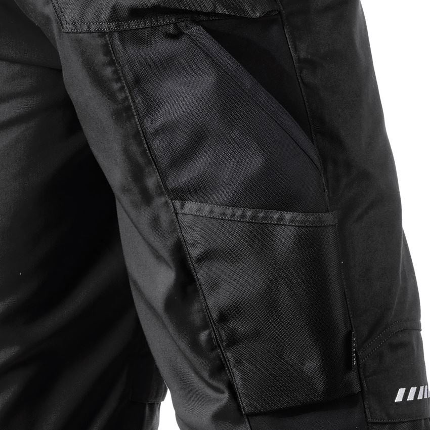 Pracovní kalhoty: Kalhoty do pasu e.s.motion, zimní + černá 2