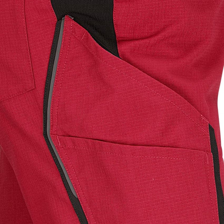 Instalatéři: Kalhoty do pasu e.s.vision, pánská + červená/černá 2