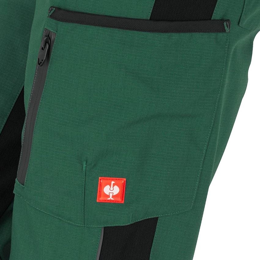 Pracovní kalhoty: Dámské kalhoty e.s.vision + zelená/černá 2