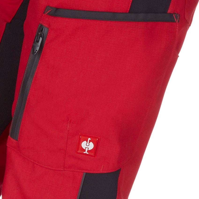 Pracovní kalhoty: Dámské kalhoty e.s.vision + červená/černá 2