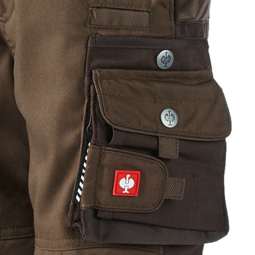Kalhoty: Dětské kalhoty do pasu e.s.motion, zimní + lískový oříšek/kaštan 2