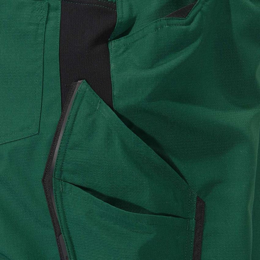 Pracovní kalhoty: Zimní kalhoty do pasu e.s.vision + zelená/černá 2