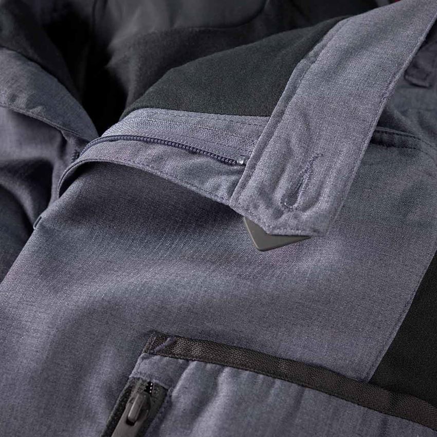 Pracovní kalhoty: Zimní kalhoty do pasu e.s.vision + pacifik melanž/černá 2