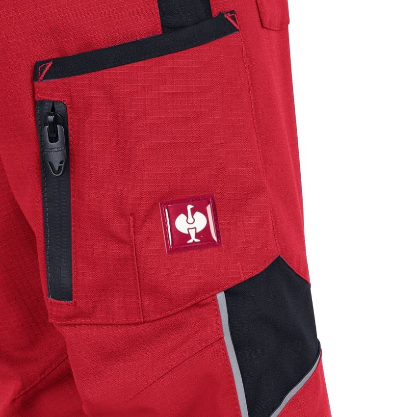 Chlad: Zimní kalhoty do pasu e.s.vision, dětská + červená/černá 2