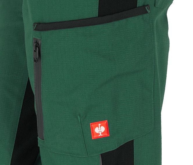 Pracovní kalhoty: Dámské zimní kalhoty e.s.vision + zelená/černá 2