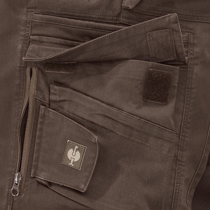 Pracovní kalhoty: Kalhoty do pasu e.s.motion ten + kaštan 2