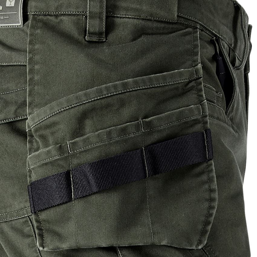 Pracovní kalhoty: Kalhoty do pasu e.s.motion ten tool-pouch + maskovací zelená 2