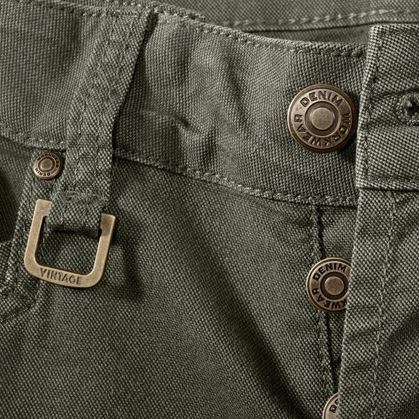 Pracovní kalhoty: Pracovní kalhoty cargo e.s.vintage + maskovací zelená 2