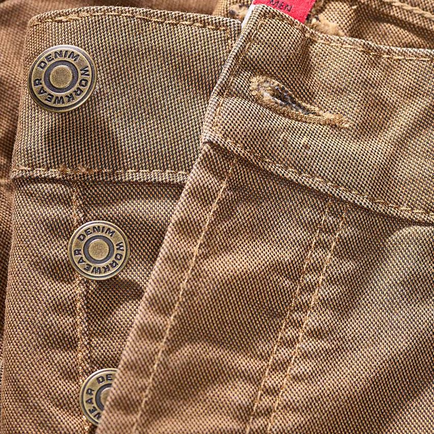 Pracovní kalhoty: Pracovní kalhoty cargo e.s.vintage + sépiová 2