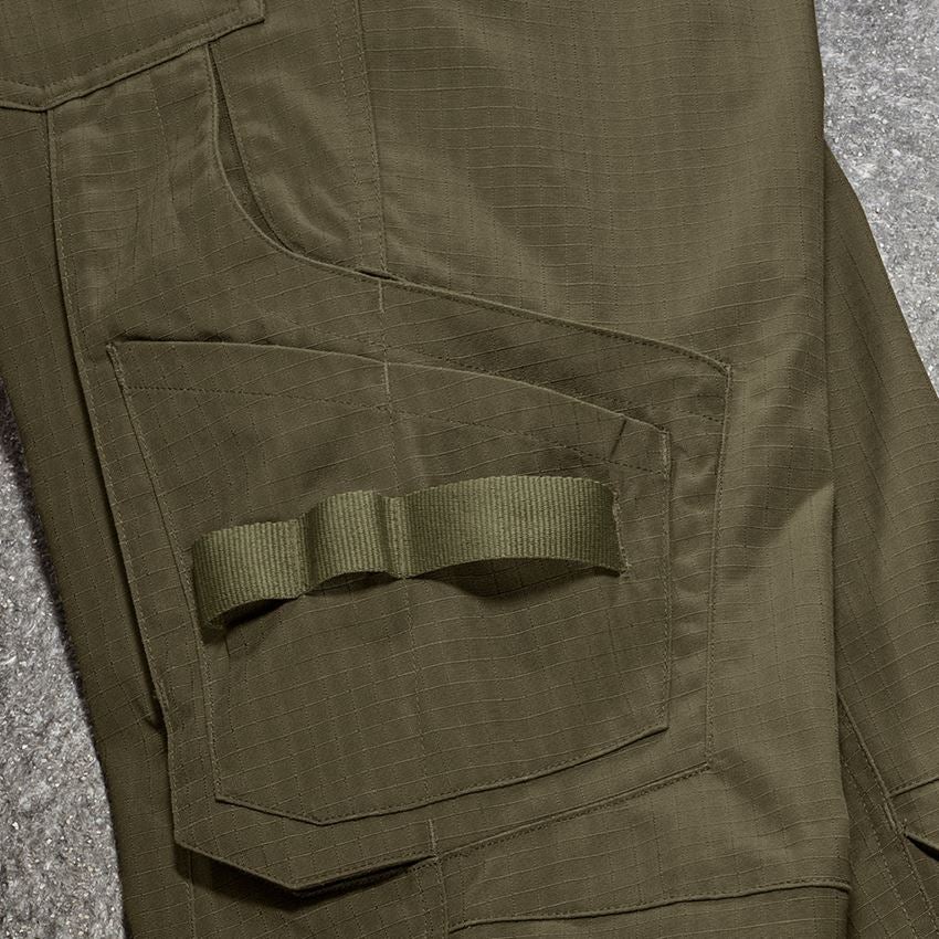 Pracovní kalhoty: Kalhoty do pasu e.s.concrete solid, dámská + bahnitá zelená 2