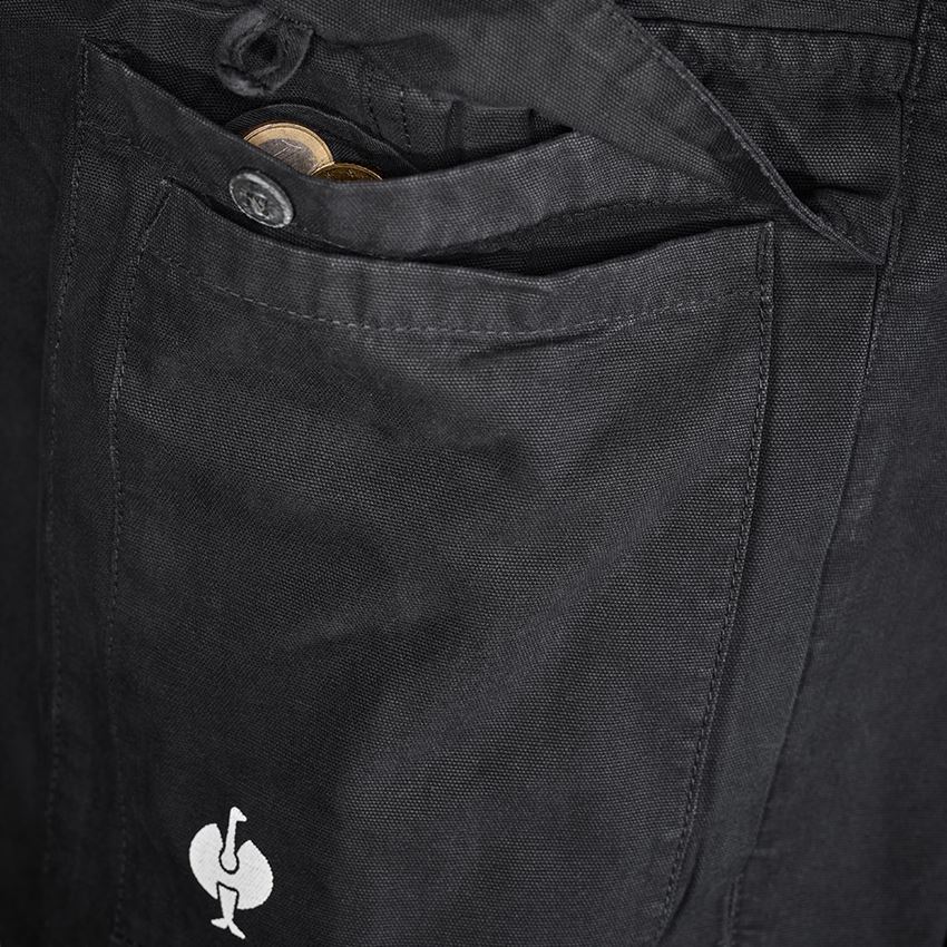 Pracovní kalhoty: Kalhoty do pasu e.s.botanica + přírodní černá 2