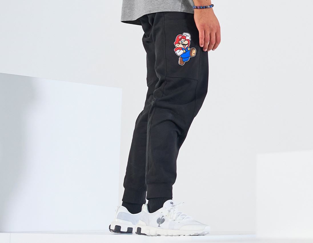 Doplňky: Pánské teplákové kalhoty Super Mario + černá