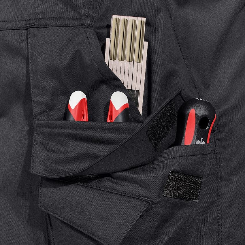 Oděvy: Kalhoty do pasu e.s.trail, dámská + černá/lazuritová tyrkysová 2