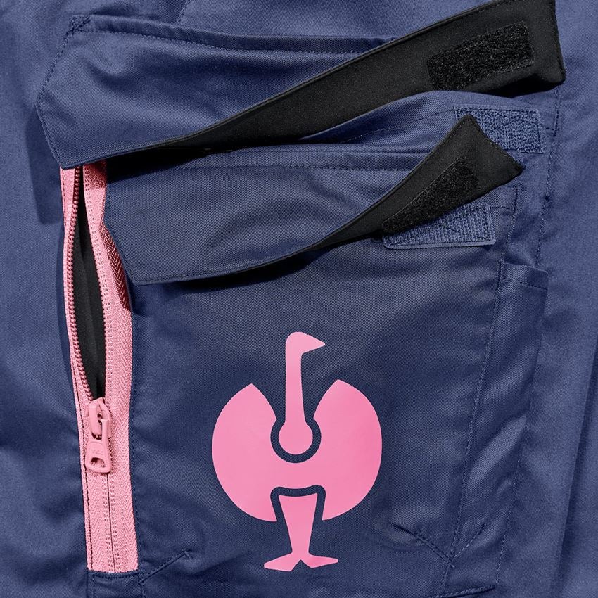Oděvy: Kalhoty do pasu e.s.trail, dámská + hlubinněmodrá/tara pink 2