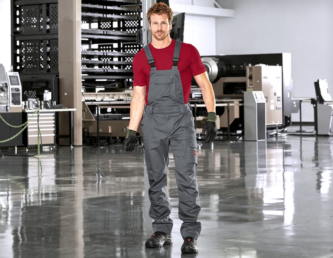 Pracovní kalhoty: Kalhoty s laclem e.s.industry + cement 1