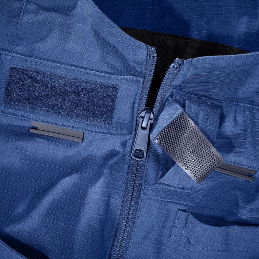 Pracovní kalhoty: Kalhoty s laclem e.s.concrete solid + alkalická modrá 2