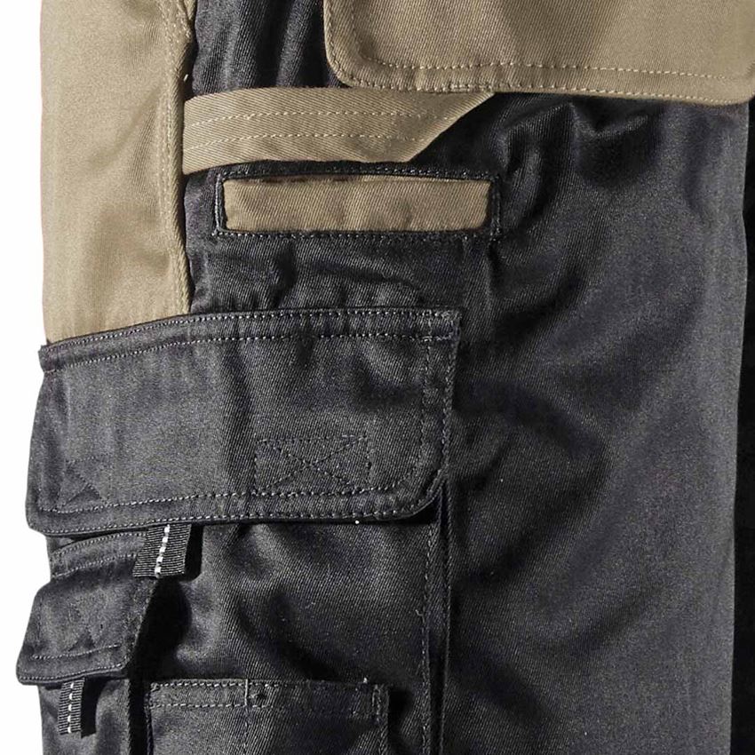 Pracovní kalhoty: Šortky e.s.image + khaki/černá 2