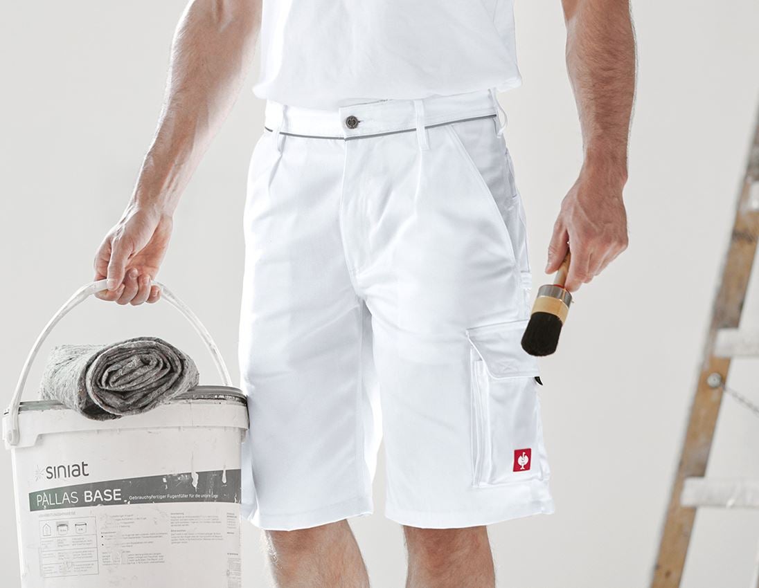 Pracovní kalhoty: Šortky e.s.image + bílá