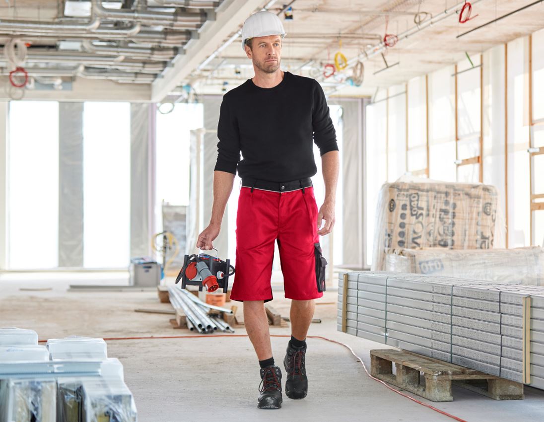 Pracovní kalhoty: Šortky e.s.image + červená/černá 1