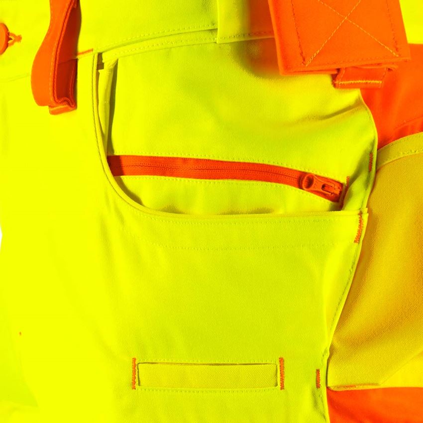 Pracovní kalhoty: Výstražné šortky e.s.motion 2020 + výstražná žlutá/výstražná oranžová 2