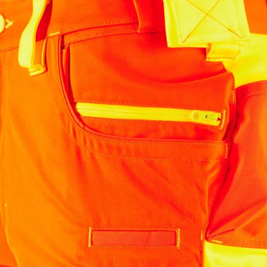 Pracovní kalhoty: Výstražné šortky e.s.motion 2020 + výstražná oranžová/výstražná žlutá 2