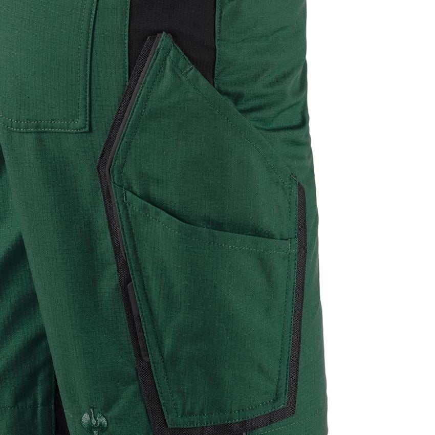 Pracovní kalhoty: Šortky e.s.vision, dámské + zelená/černá 2