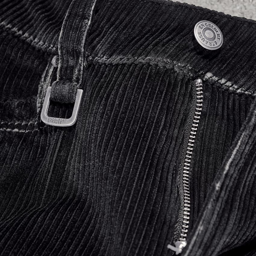Pracovní kalhoty: e.s. Šortky cargo ze strečového kordu + černá 2
