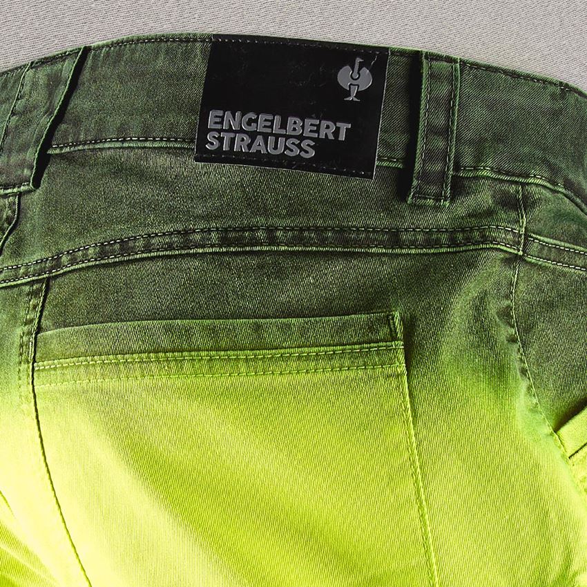 Pracovní kalhoty: e.s. Šortky color sprayer + výstražná žlutá/černá 2