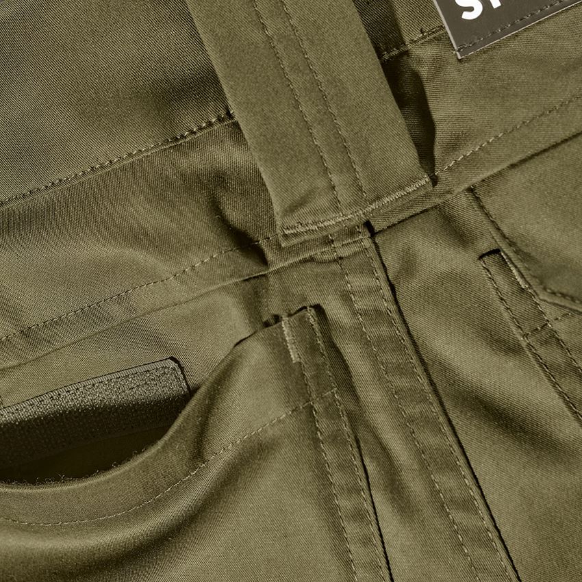 Pracovní kalhoty: Šortky e.s.concrete light, dámské + bahnitá zelená/kavylová zelená 2