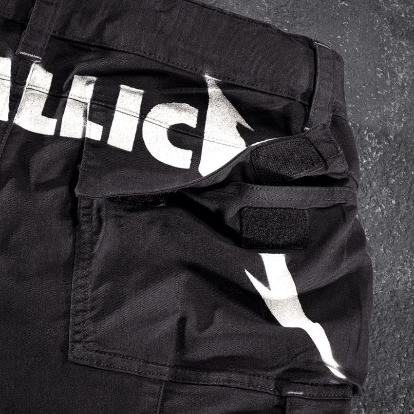 Pracovní kalhoty: Metallica twill shorts + černá 2