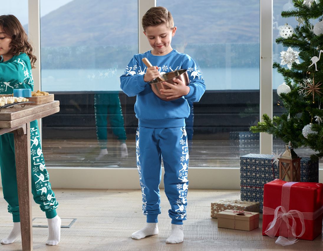 Pro nejmenší: e.s. Norské teplákové kalhoty, dětská + baltická modrá 1