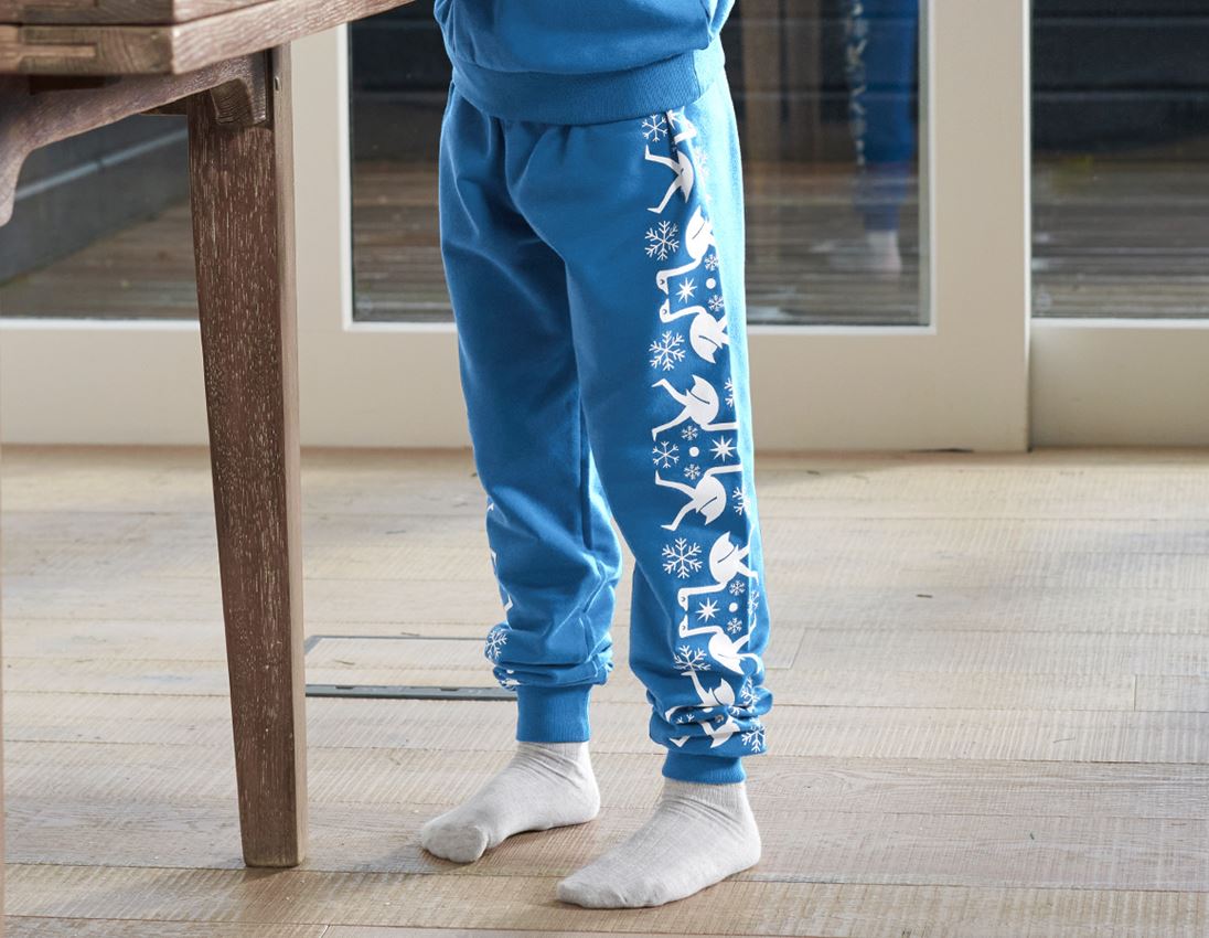 Pro nejmenší: e.s. Norské teplákové kalhoty, dětská + baltická modrá