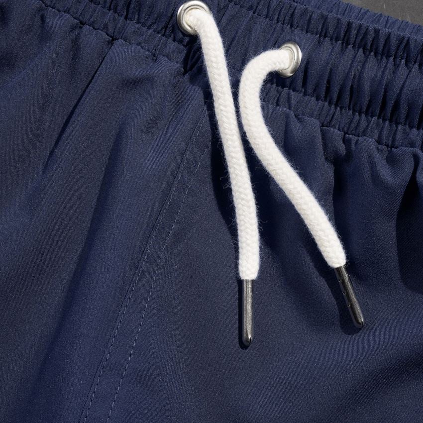 Pracovní kalhoty: Koupací šortky e.s.trail + hlubinněmodrá/bílá 2