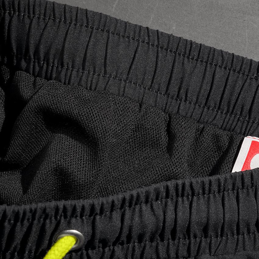 Pracovní kalhoty: Koupací šortky e.s.trail + černá/acidově žlutá 2